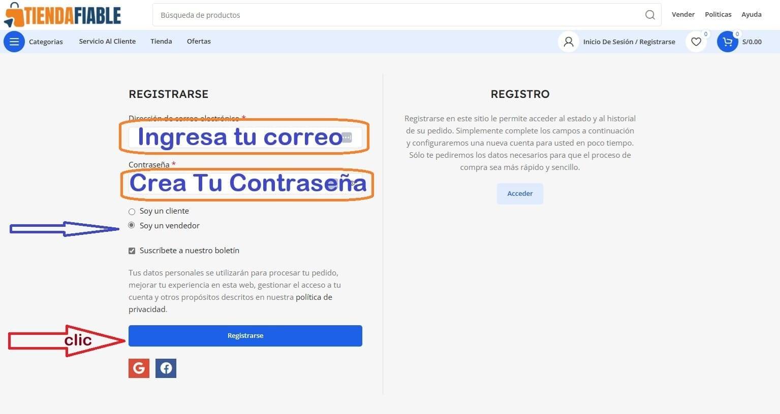 Crea Tu Cuenta De Vendedor Y Comienza A Vender Por Internet