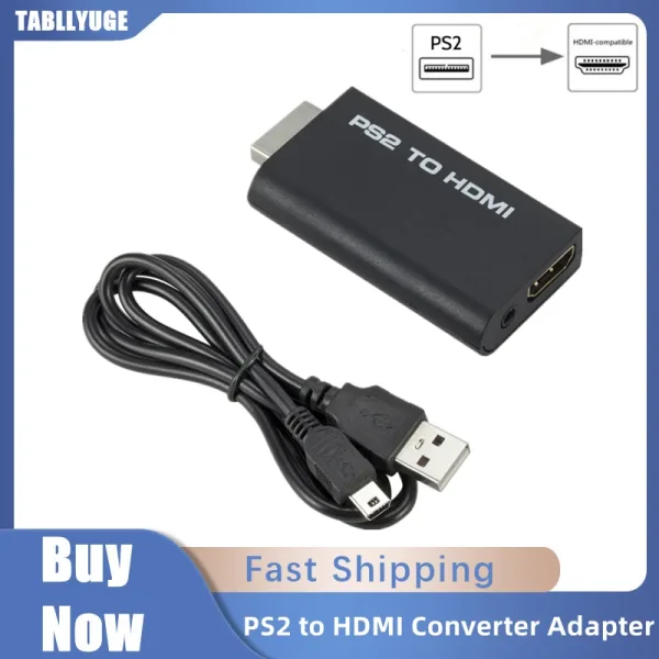 Adaptador convertidor de Audio y Video compatible con PS2 a HDMI adaptador de interfaz de transmisi