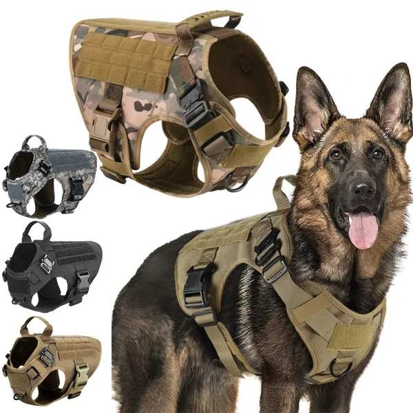 Arn s militar para perro grande conjunto de Correa y arn s t ctico para perro