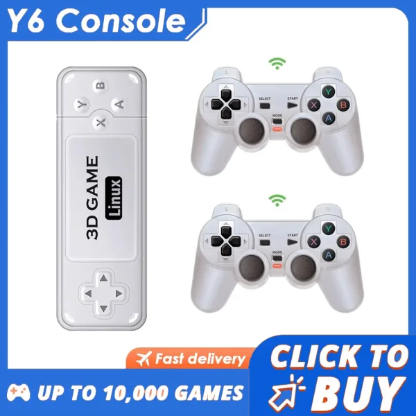 BOYHOM consola de juegos Retro Y6 4K 60fps salida HDMI baja latencia GD10 TV mando Dual