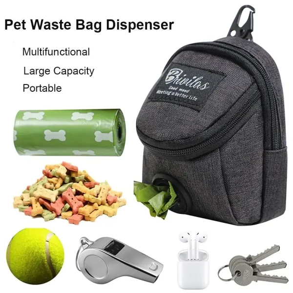 Bolsa port til de entrenamiento para perros bolsa de premios para cachorros bolsa de cintura dispensador