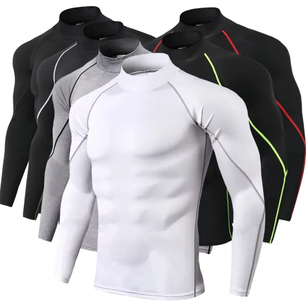 Camiseta deportiva de secado r pido para hombre camisa de manga larga de compresi n para