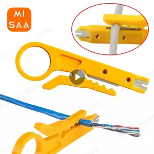 Cuchillo pelacables alicates de prensado herramienta de prensado pelado de cables cortador de cables multiherramientas l