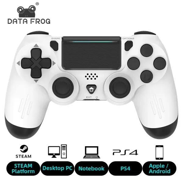 DATA FROG controlador de juego Compatible con Bluetooth para PS4 Slim Pro Gamepad inal mbrico para