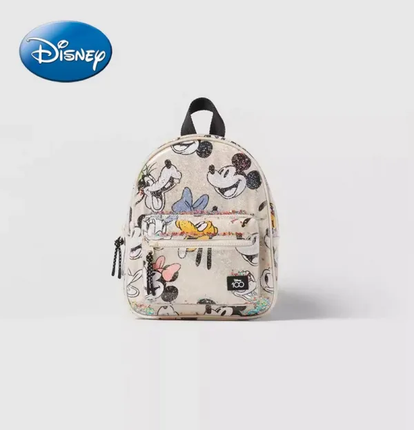 Disney mochila con estampado de Mickey Mouse para ni as Mini mochila de viaje con dibujos 6