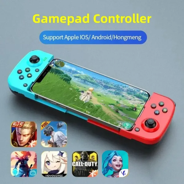 Gamepad telesc pico para Apple IOS Android PUBG Switch PS4 Stretch Wireless BT 5 0 Phone 6