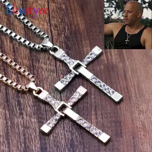 Joyer a de pel cula The Fast and The Furious Toretto para hombres collar con colgante