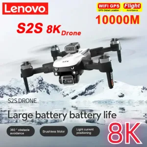 Lenovo Dron HD S2S 8K con GPS fotograf a a rea Profesional c mara Dual omnidireccional