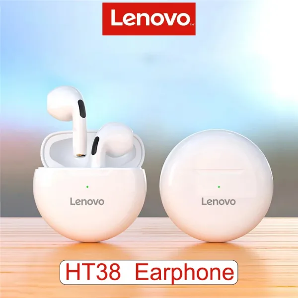 Lenovo auriculares inal mbricos HT38 TWS cascos originales con Bluetooth 5 0 est reo de graves 6