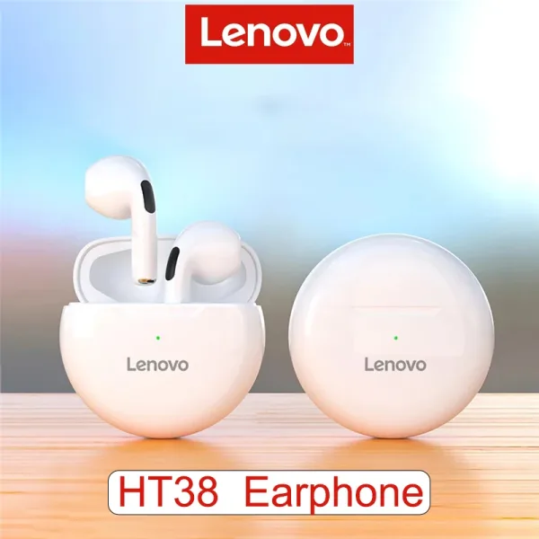 Lenovo auriculares inal mbricos HT38 TWS cascos originales con Bluetooth 5 0 est reo de graves