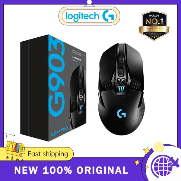 Logitech rat n inal mbrico G903 HERO LIGHTSPEED para videojuegos versi n mejorada 25600 Original RGB