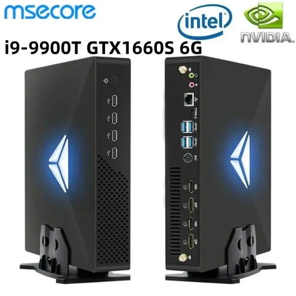 MSECORE Mini PC MV200 ordenador de escritorio con Windows 11 Intel Core i9 9900T GTX1660S 6GB