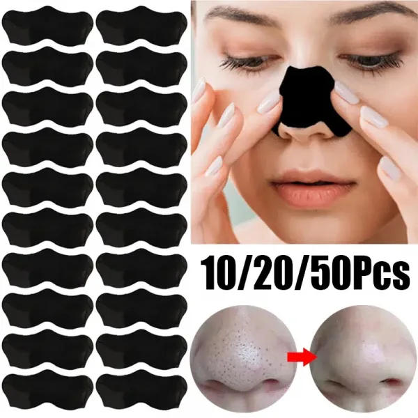 Mascarilla Unisex para eliminar espinillas tiras nasales limpieza profunda de poros pegatinas negras para el cuidado 4