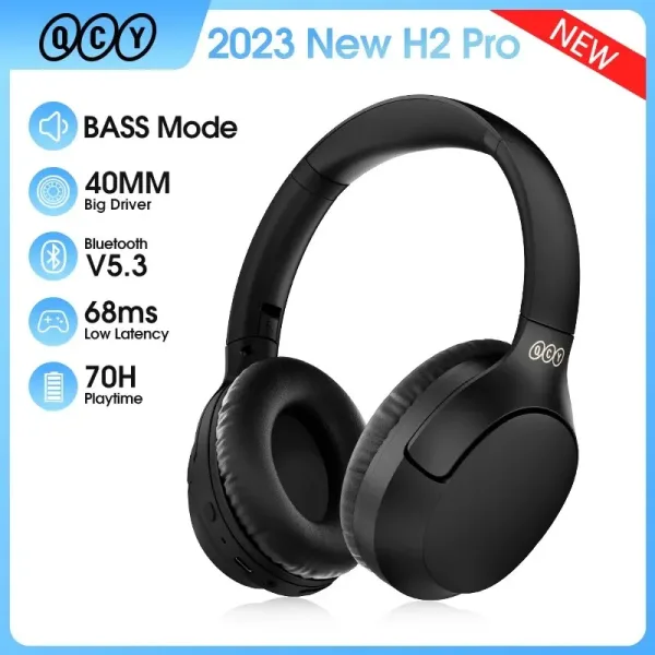 QCY auriculares inal mbricos H2 Pro con Bluetooth 5 3 cascos con modo de bajos est