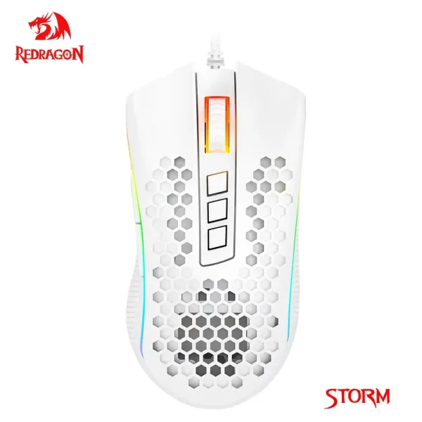 Redragon Storm M808 USB wired RGB Gaming Mouse 12400 DPI rat n de juego programable retroiluminaci