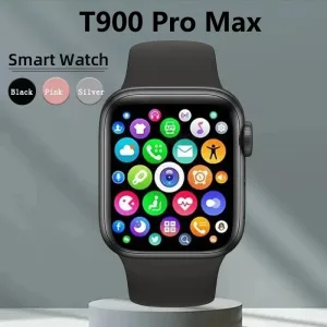 Reloj inteligente T900 Pro Max para hombre y mujer pulsera con respuesta a llamadas rastreador de