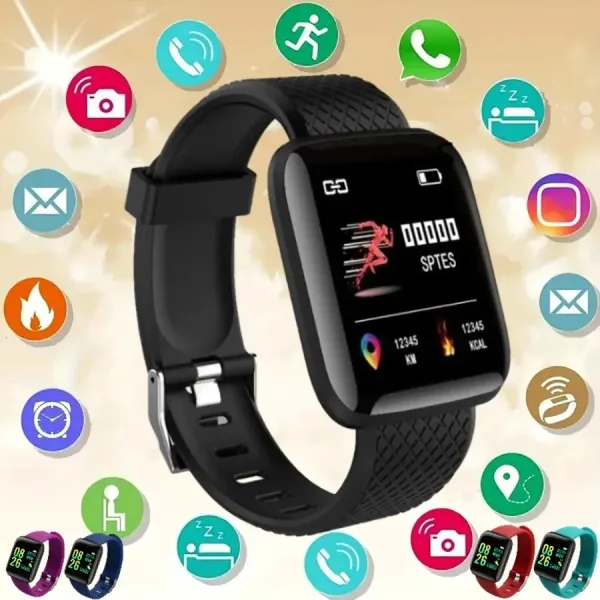 Reloj inteligente multifunci n para hombre y mujer pulsera con Control de m sica recordatorio de