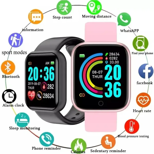 Reloj inteligente multifuncional para hombre y mujer pulsera deportiva con Bluetooth Monitor de sue o y