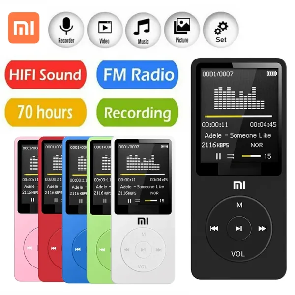 XIAOMI reproductor de MP3 con carga USB dispositivo port til con pantalla Digital sin p rdidas