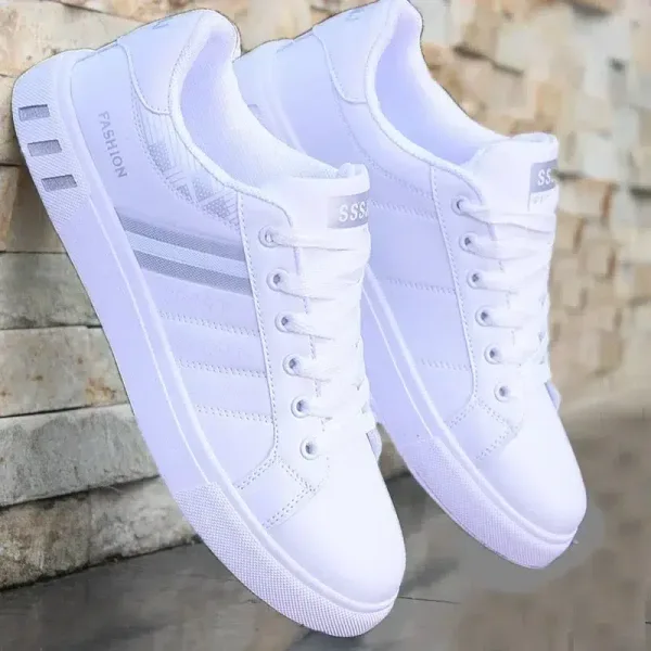 Zapatillas deportivas blancos transpirables: Eficaz y vibrante