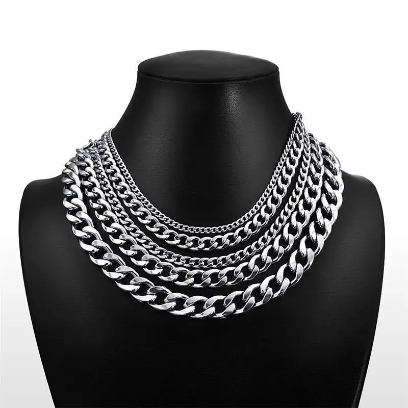 Auténtico Collar Unisex De Cadena De Acero Inoxidable Auténtico Collar Unisex De Cadena De Acero Inoxidable
