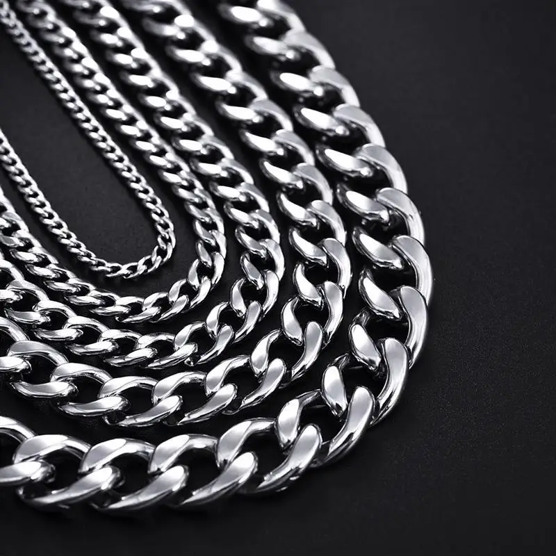 Auténtico Collar Unisex De Cadena De Acero Inoxidable Auténtico Collar Unisex De Cadena De Acero Inoxidable