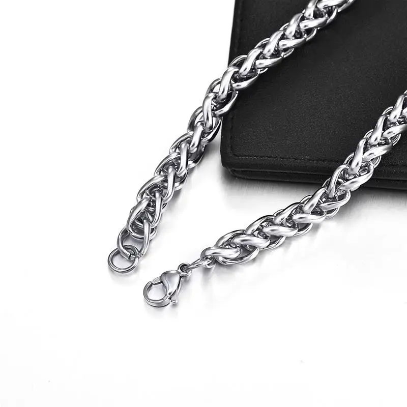 Auténtico Collar Unisex De Cadena De Acero Inoxidable Auténtico Collar Unisex De Cadena De Acero Inoxidable