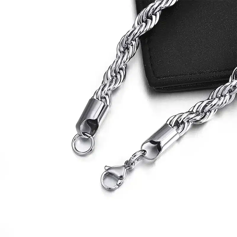 Auténtico Collar Unisex De Cadena De Acero Inoxidable Auténtico Collar Unisex De Cadena De Acero Inoxidable