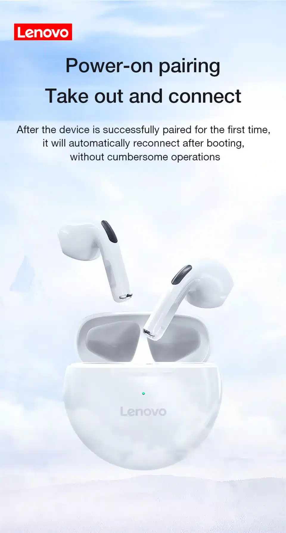 Calidad Auténtica Lenovo Auriculares Inalámbricos Calidad Auténtica Lenovo Auriculares Inalámbricos