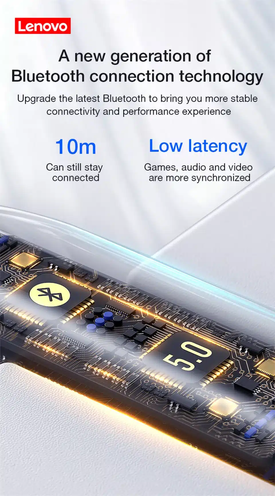 Calidad Auténtica Lenovo Auriculares Inalámbricos Calidad Auténtica Lenovo Auriculares Inalámbricos