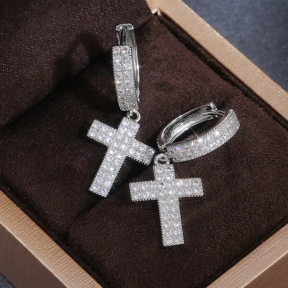 Calidad En Aretes De Gota Con Forma De Cruz Para Mujer Calidad En Aretes De Gota Con Forma De Cruz Para Mujer