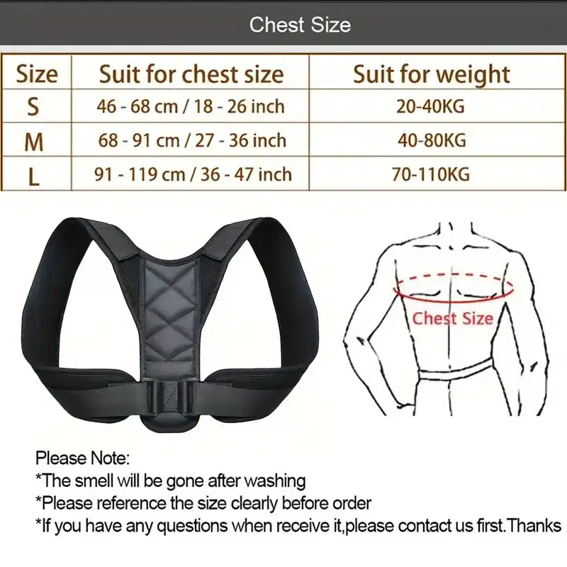 Corrige Tu Postura Con Estilo: Corrector Unisex Ajustable Y Eficaz Corrige Tu Postura Con Estilo: Corrector Unisex Ajustable Y Eficaz
