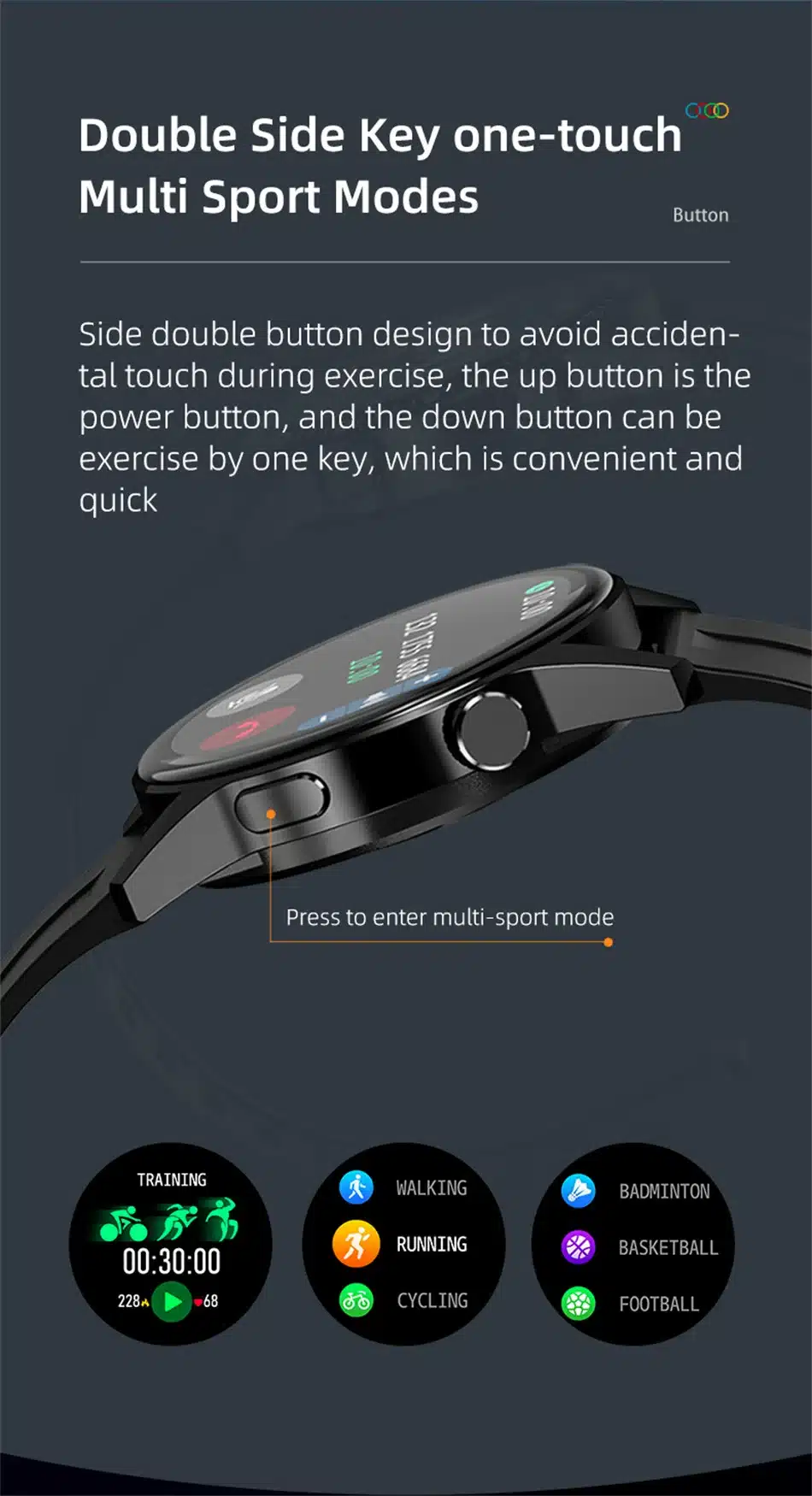 Fenomenal Reloj Inteligente Con Gps Integrado Para Hombre Fenomenal Reloj Inteligente Con Gps Integrado Para Hombre
