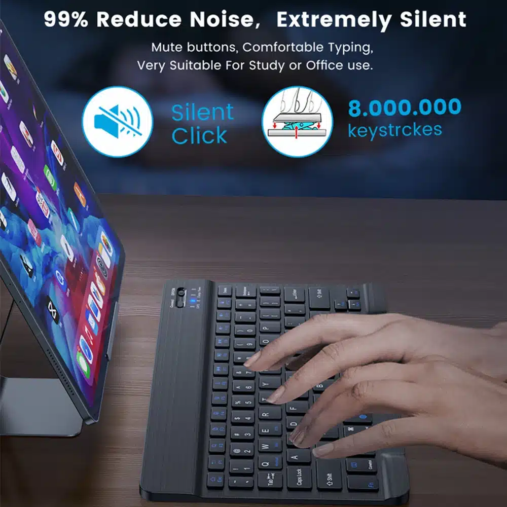 Fenomenal Teclado Inalámbrico Bluetooth Para Tabletas Fenomenal Teclado Inalámbrico Bluetooth Para Tabletas