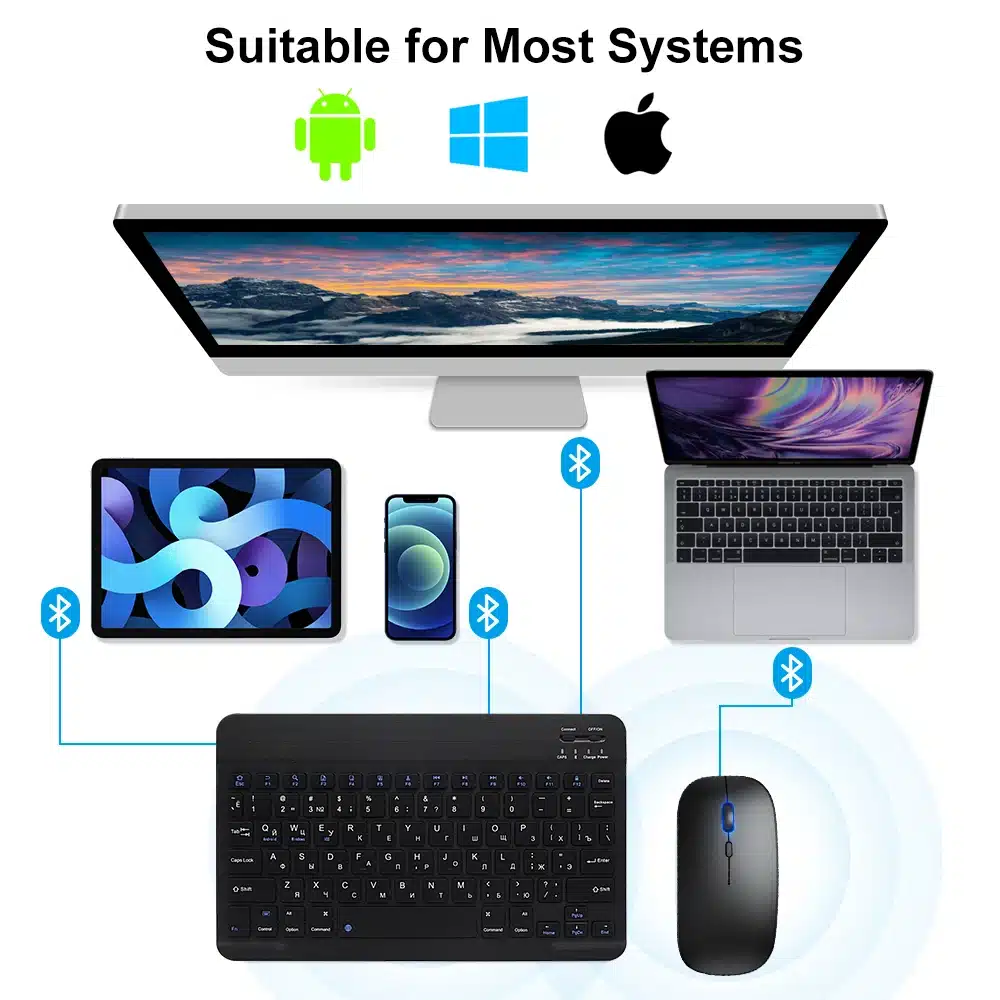 Fenomenal Teclado Inalámbrico Bluetooth Para Tabletas Fenomenal Teclado Inalámbrico Bluetooth Para Tabletas