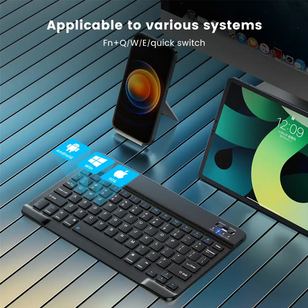 Fenomenal Teclado Inalámbrico Bluetooth Para Tabletas Fenomenal Teclado Inalámbrico Bluetooth Para Tabletas