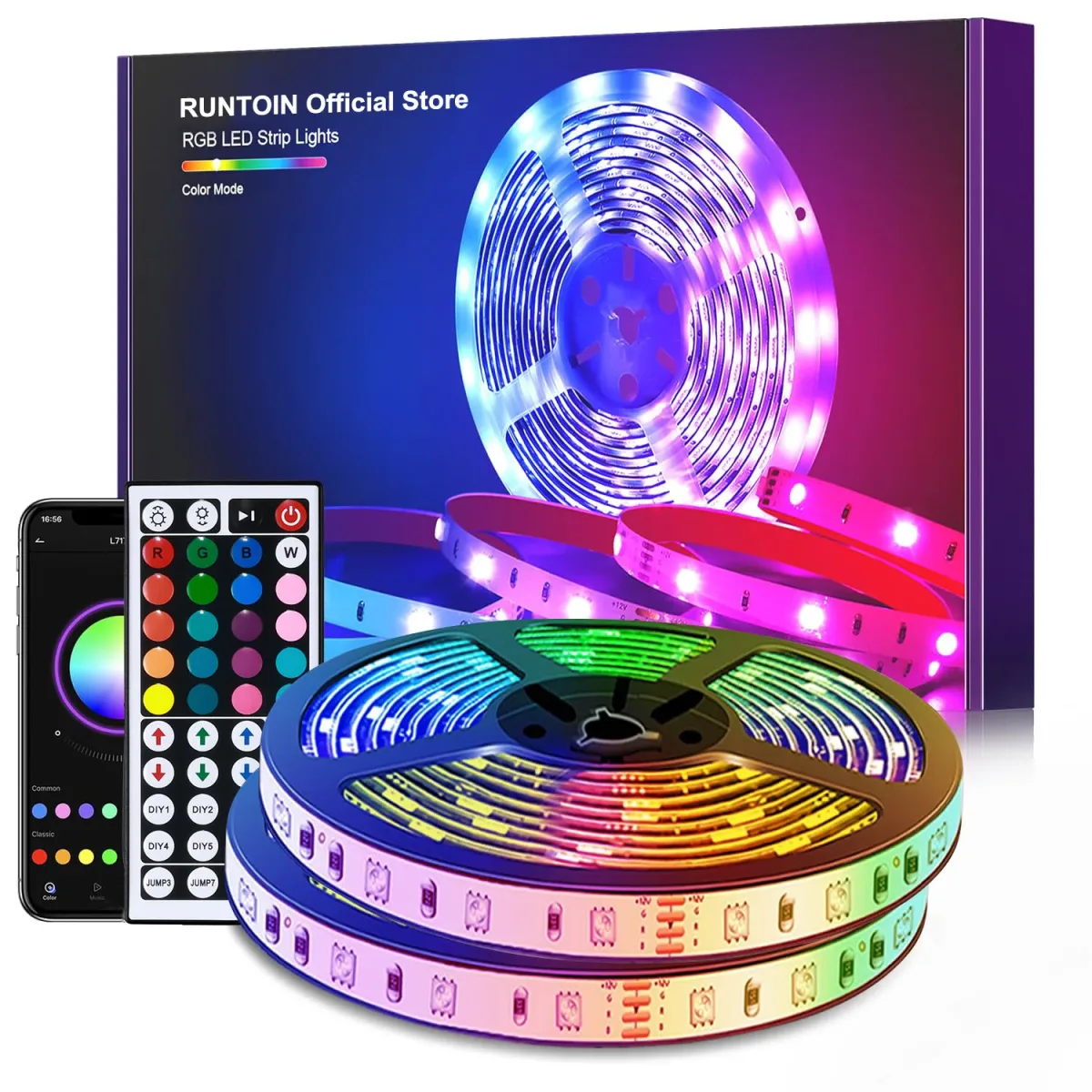 kf A1b1b4e7bdced4dce8f1a28565ec64888n Tira de luces LED USB RGB 5050 1 40m cambio de Color Bluetooth App Control l