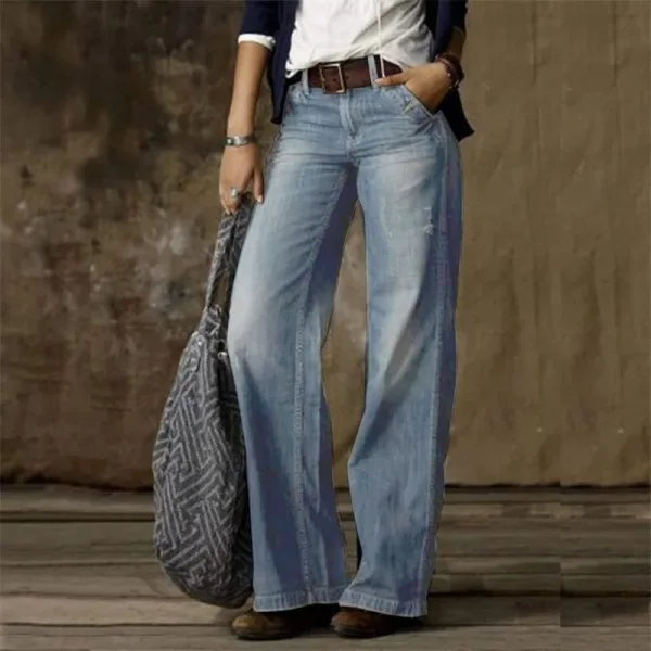 Pantalones Vaqueros Holgados Estilo Vintage Para Mujer