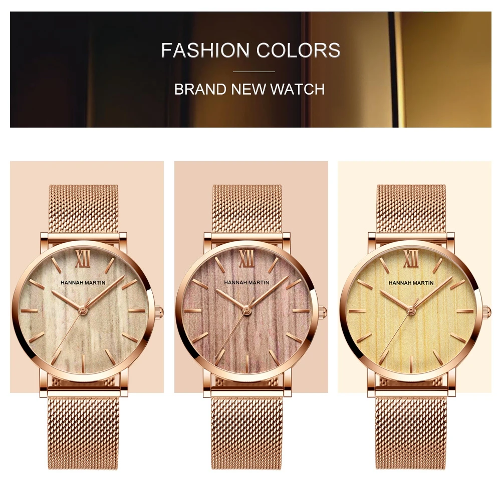 Reloj De Pulsera De Lujo Para Mujer De Banda De Acero Inoxidable De Calidad