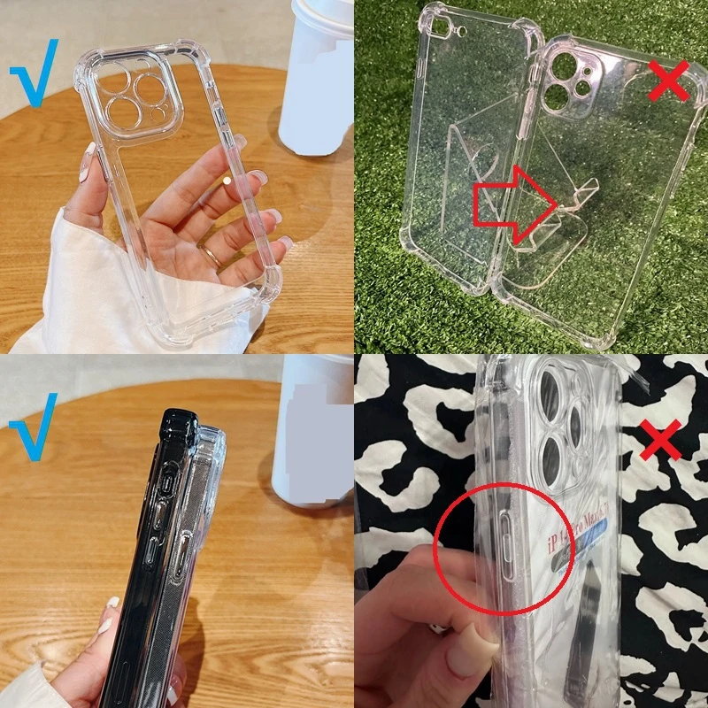 Funda De Teléfono A Prueba De Golpes Para Iphone 11, 12, 13, 14, 15 16 Pro Max Plus