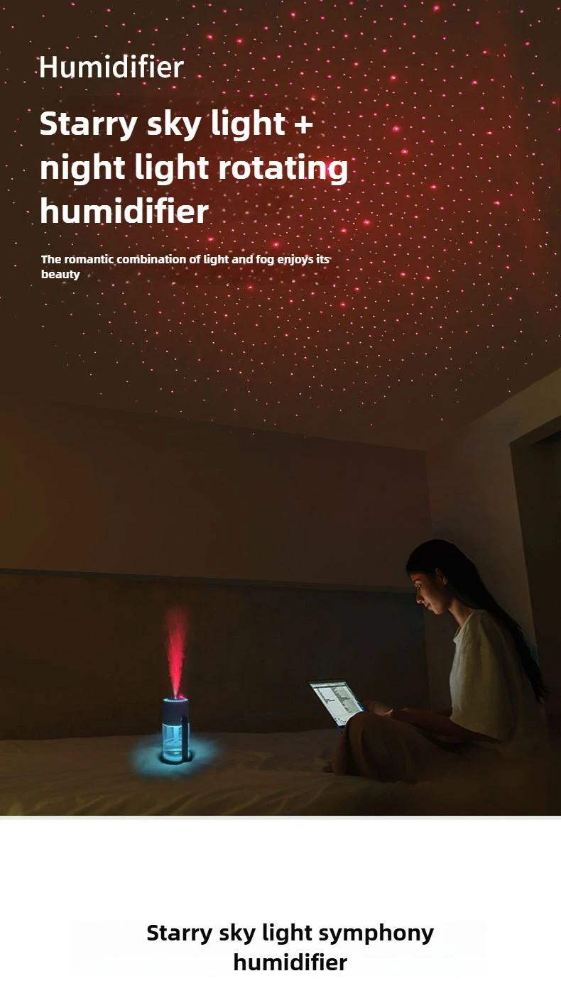 Humidificador De Proyección De Cielo Estrellado: Relajación Y Creatividad