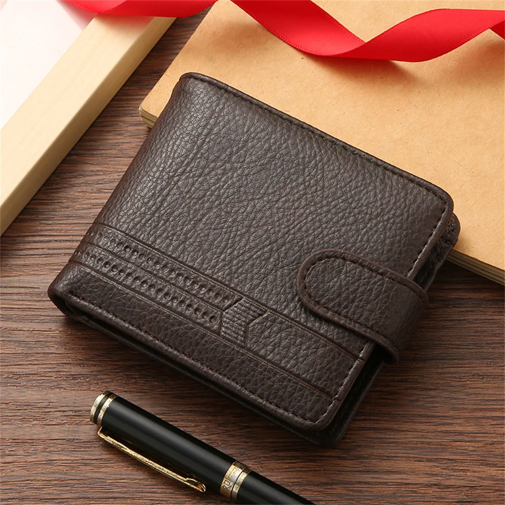 Cartera De Cuero Plegable: Estilo Y Practicidad Para Hombres Cartera De Cuero Plegable: Estilo Y Practicidad Para Hombres