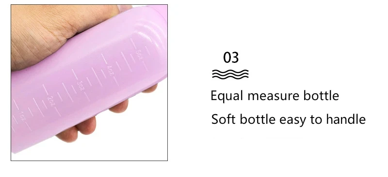 Botella Aplicadora De Aceite Para El Cabello De 3 Colores