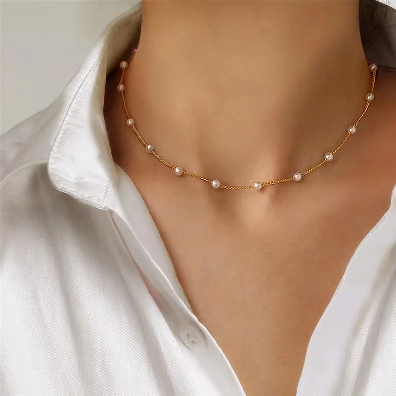 Collar De Perlas Para Mujer: Elegancia Y Estilo En Un Conjunto Ftcy