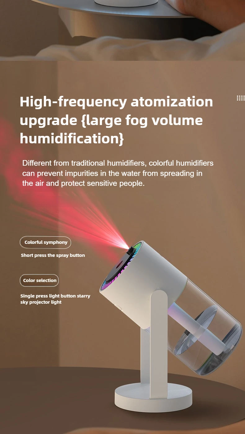 Humidificador De Proyección De Cielo Estrellado: Relajación Y Creatividad