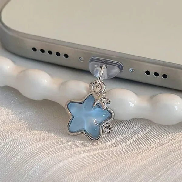 Imagen Del Producto 1 Uds. Lindo Diamante Estrella Para Teléfono, Tapón Antipolvo Decoración Colgante | Compra Online En Tiendafiable
