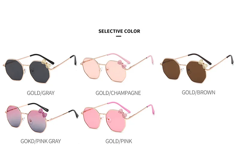 Gafas De Sol De Metal Con Lazo Para Niños Y Niñas: Estilo Y Protección Para Los Más Pequeños