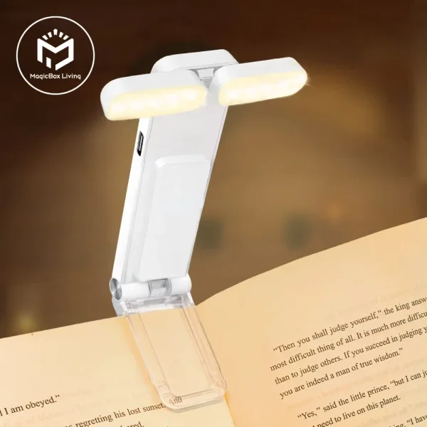 Luzde Lectura De Libro Recargable Por Usb Para Leer Por La Noche