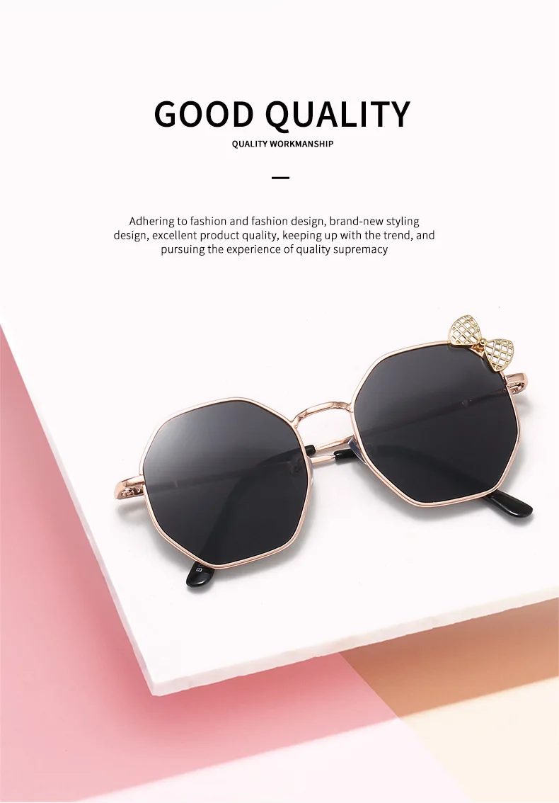 Gafas De Sol De Metal Con Lazo Para Niños Y Niñas: Estilo Y Protección Para Los Más Pequeños