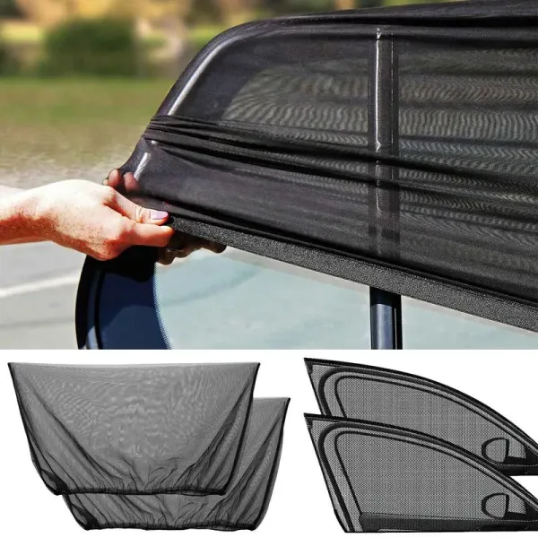 Cortinas Parasol Para Coche, Protección Repelente Mosquitera